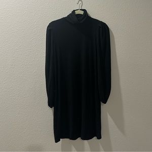 Ribbed Turtleneck Dress
